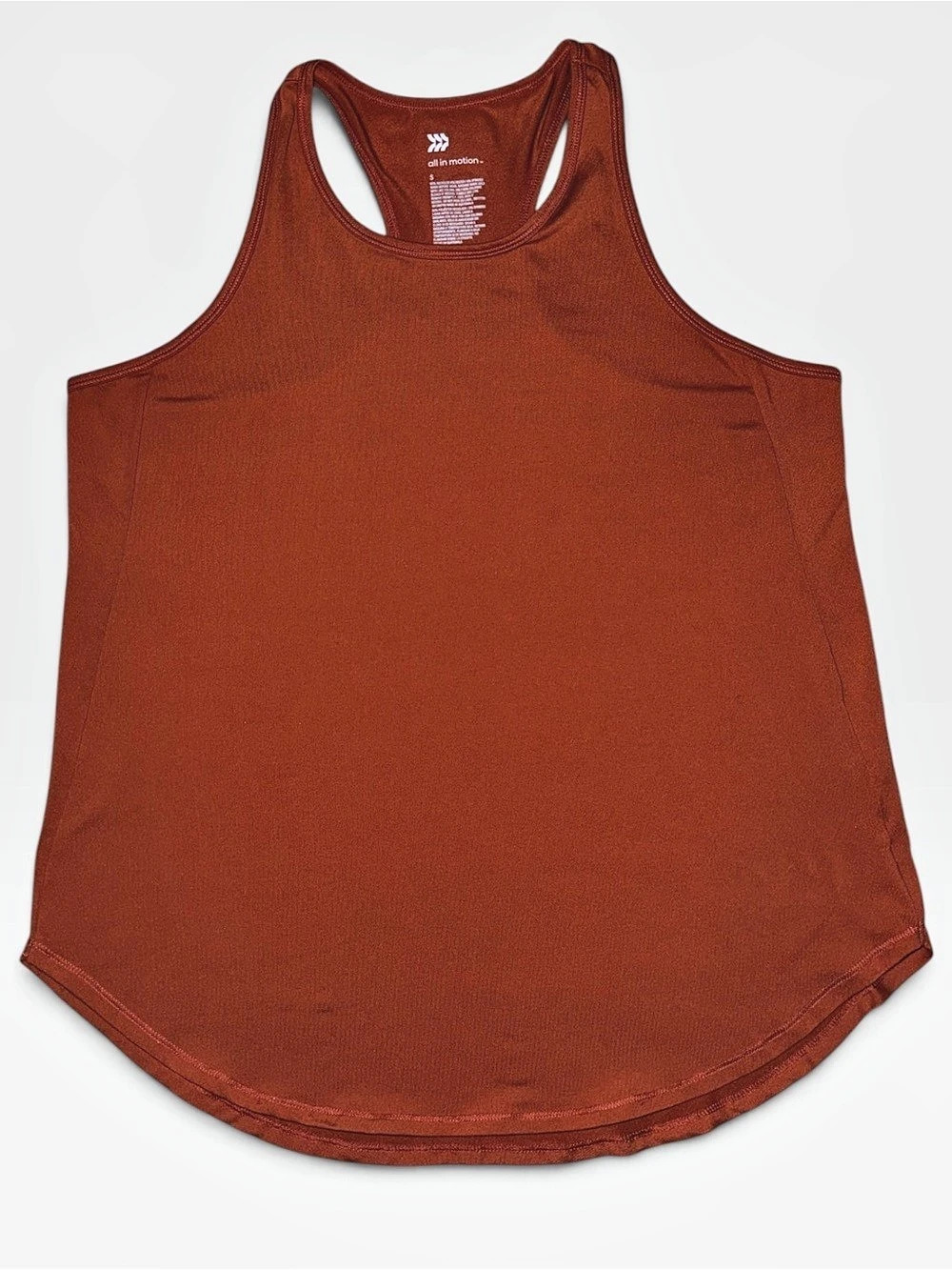 All in Motion Rust Racerback Athletic Tank Top | Small